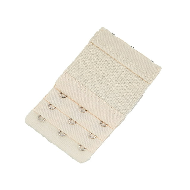 Qarigey Extensores de sujetador con correa de extensión, 3 filas, 3 ganchos, accesorios para mujer, ropa interior íntima de repuesto de espalda Accesorios de disfraces carne clara Qarigey AP010604-05