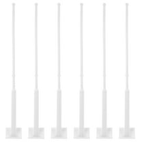 Viveous 6pcs Car Window Flagpoles Mount Window Flag Holder Clip On Flag Holder Bracket Stand Nation Flag Display Rack For Patriotic Day Parades Vehicle Supplies