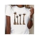 thumbnail image 1 of 1pc, Womens Casual Short Sleeved T-Shirt, Cute Giraffe Print, All Season Casual Round Neck Top, Short Sleeved Casual Top, Suitable for All Seasons - Womens Fashionable Daily Clothing, 1 of 6