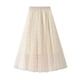 thumbnail image 1 of Falda tutú de tul Vintage larga de moda para mujer falda plisada de malla de cintura alta con flocado de mariposa Pompotops qwe13080, 1 of 9