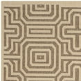 thumbnail image 3 of SAFAVIEH Courtyard Holly Geometric Indoor/Outdoor Area Rug, Natural/Brown, 6'7" x 6'7" Square, 3 of 5
