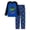 Bright Blue Raglan Top & Blue Plaid Pants Gaming Dinosaur, variant on Blue Game Controller Pajamas Boys Cozy Crew Neck Long Sleeve PJ Set for Kids Size 14