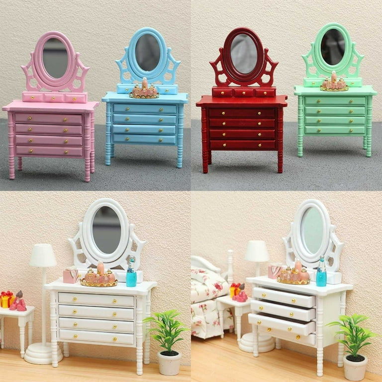 mini dresser table Modern Dressing Table with Mirror and Light for Small Space - Bed Bath & Beyond