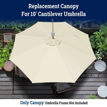 Replacement Canopy Cover for 10' Cantilever Patio Umbrella Offest Parasol Top Cover (Green)