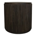 thumbnail image 4 of Odin Round End Table in Modern Espresso Finish on Mango Solid Wood, 4 of 7