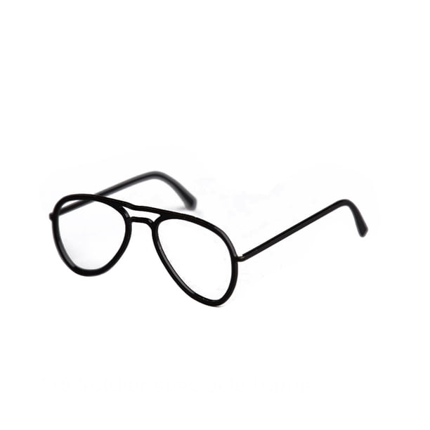 Spectacle Frames Multi -funcional Suministro de gafas pequeñas Suministros de metal Marco de gafas para niños MARCO For Doll Puppet Shop negro Inevent FN001565-01