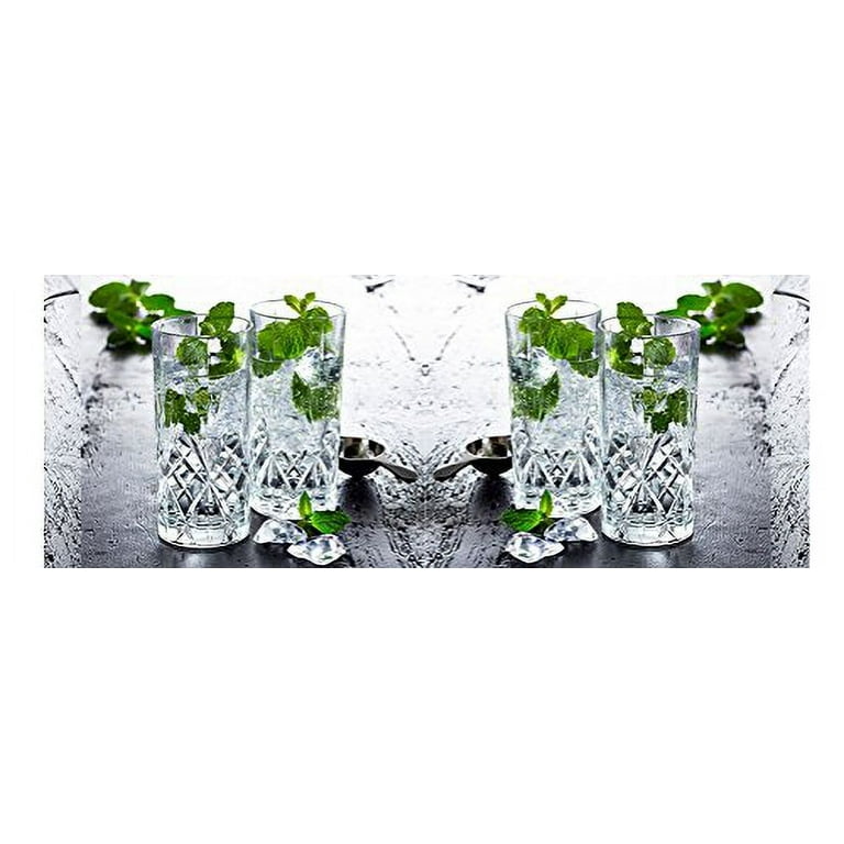 Crystal Highball Glasses, Glass Drinking Glasses [Set of 6] for Water,  Juice, Beer, Wine, and Cockta…See more Crystal Highball Glasses, Glass  Drinking