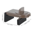 thumbnail image 2 of OUNONA Window Security Lock Child Baby 6.00X3.90X2.50CM Brown, 2 of 8