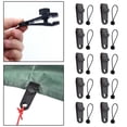 thumbnail image 4 of 8 Clavijas para Campaña, Hebilla de Fijación, Orificio , Toldo para , Accesorios para Soporte de Poste , 3x8x2.5cmD Cuerdas de bola de clip DYNWAVEMX Cordón de la abrazadera de la lona de la tienda, 4 of 8