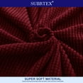 thumbnail image 4 of Subrtex Stretch 1-Piece Textured Grid Slipcover Sofa Cover, Wine, 4 of 7