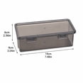 thumbnail image 2 of Snap-Tight Lid Clear Plastic Pencil Case for Back to School, 2 of 8