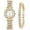 GoLD, variant on Women Bracelet Watch Set, Analog Quartz Crystal Small Fashion Watch, Birthday Gift for Women