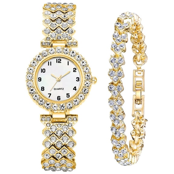 Watches for Women Fashion Crystal Analog Quartz Ladies Watches Vintage Bracelet Set Female Small Watch