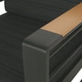 thumbnail image 5 of Negley Aluminum Outdoor 7 Seater Chat Set with Fire Pit, Black, Natural, and Dark Gray, 5 of 13