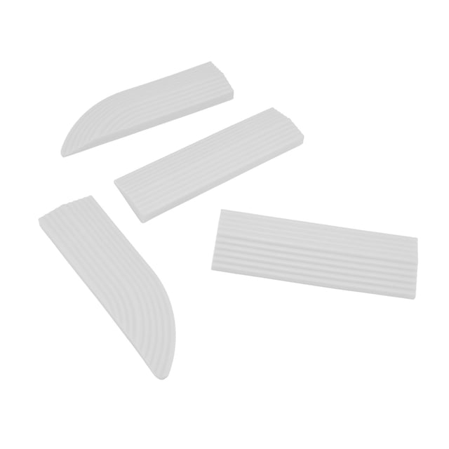 Threshold Strip, Universal Rubber Door Sill Wear Resistant Free Assembly For Wheelchair White