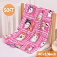 thumbnail image 4 of Personlized Pink Ghosts Halloween Blanket Gifts for Girls Women Kids Fleece Lightweight Throws Blanket Spooky for Boys Soft Flannel Blankets Decorations-60 x80, 4 of 6