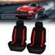 thumbnail image 2 of 4pcs set Car Auto Seat Head Rest Covers Protectors Universal Accessory(Red Black ), 2 of 4