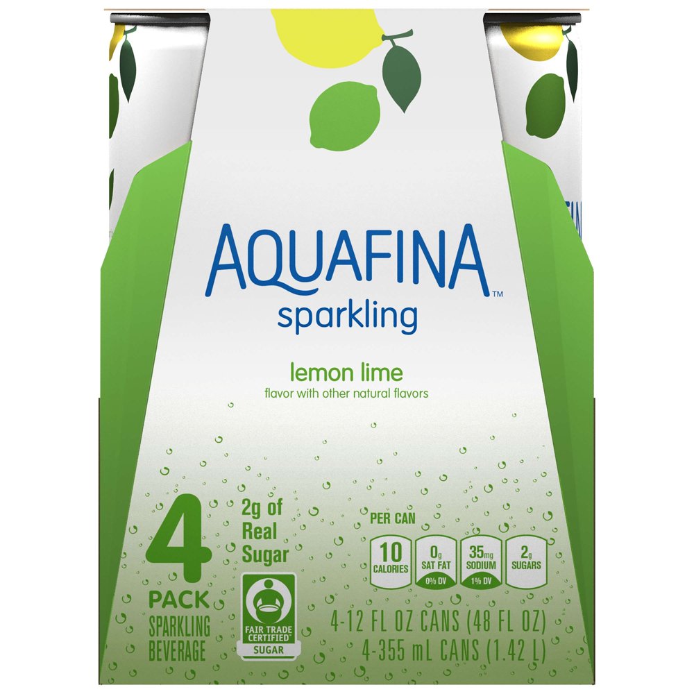 Aquafina Sparkling Lemon Lime Water, 12 Fl. Oz., 4 Count