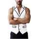 thumbnail image 2 of pstuiky Camisetas sin mangas para hombre, Cárdigan de pana con botones y solapa sin mangas de color liso para hombre Chaleco para hombre l, 2 of 9
