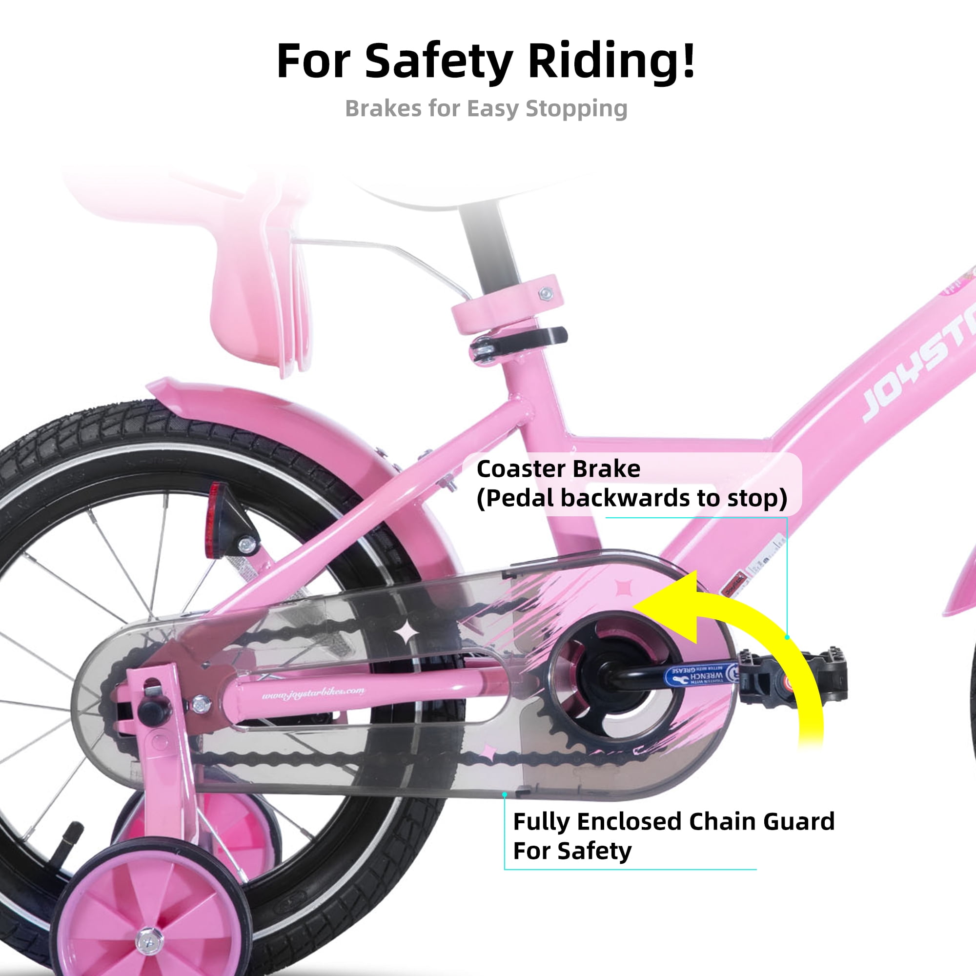 JOYSTAR Keano 16 inch Kids Bike for Girls, Children Bicycle in Pink
