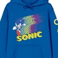 thumbnail image 2 of Sonic the Hedgehog In Action Women's Royal Blue Adult Hoodie-Large, 2 of 5