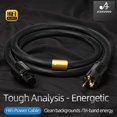 thumbnail image 2 of AOLIGEI Hi-end 6N OFC HiFi Audio EU/US/AU Power Cord Double Shielding Connection Filterure Amplifier Power Cable, 2 of 6