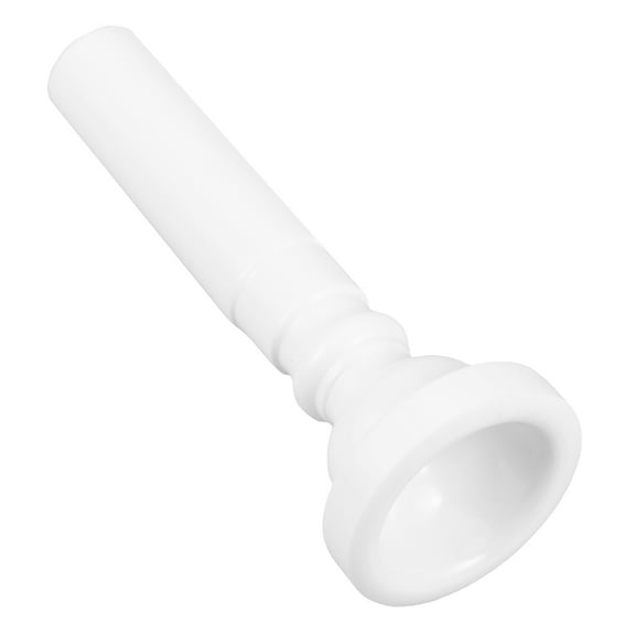 GOOHOCHY Stylish White Trumpet Mouthpiece Instrument Accessory Clear Sound Quality Ideal For Young Musicians Lightweight And Portable