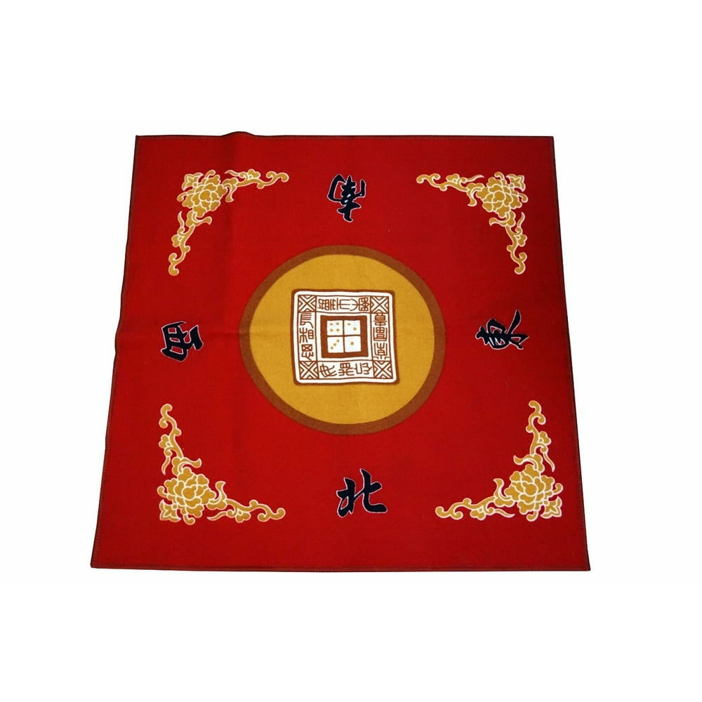 Egreaten Mahjong / Paigow / Card / Game Table Cover Mah jongg Mahjongg Mat Red
