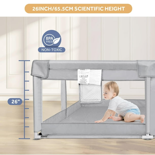 Baby Playpen, Extra Large 73x61 Inch Baby Playpen, Playard for for Babies  and Toddlers, Kids Activity Center Infant Baby Fence with Gate