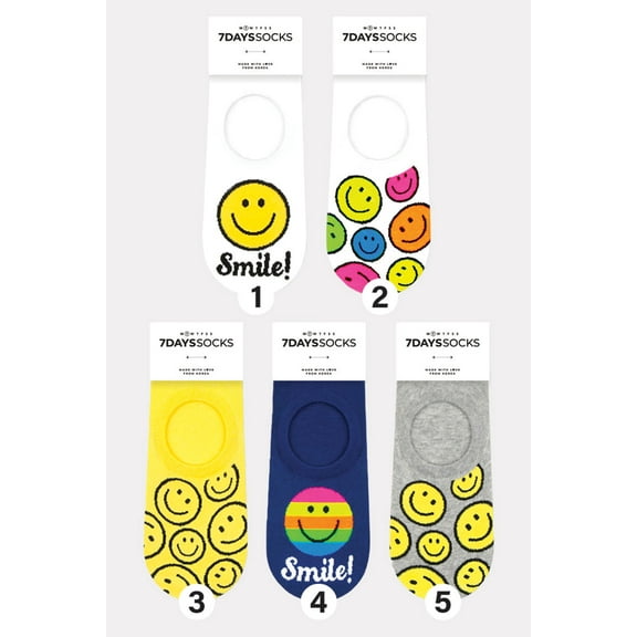 Women's Ankle Smile Party 2 Socks - 6 Pair Set