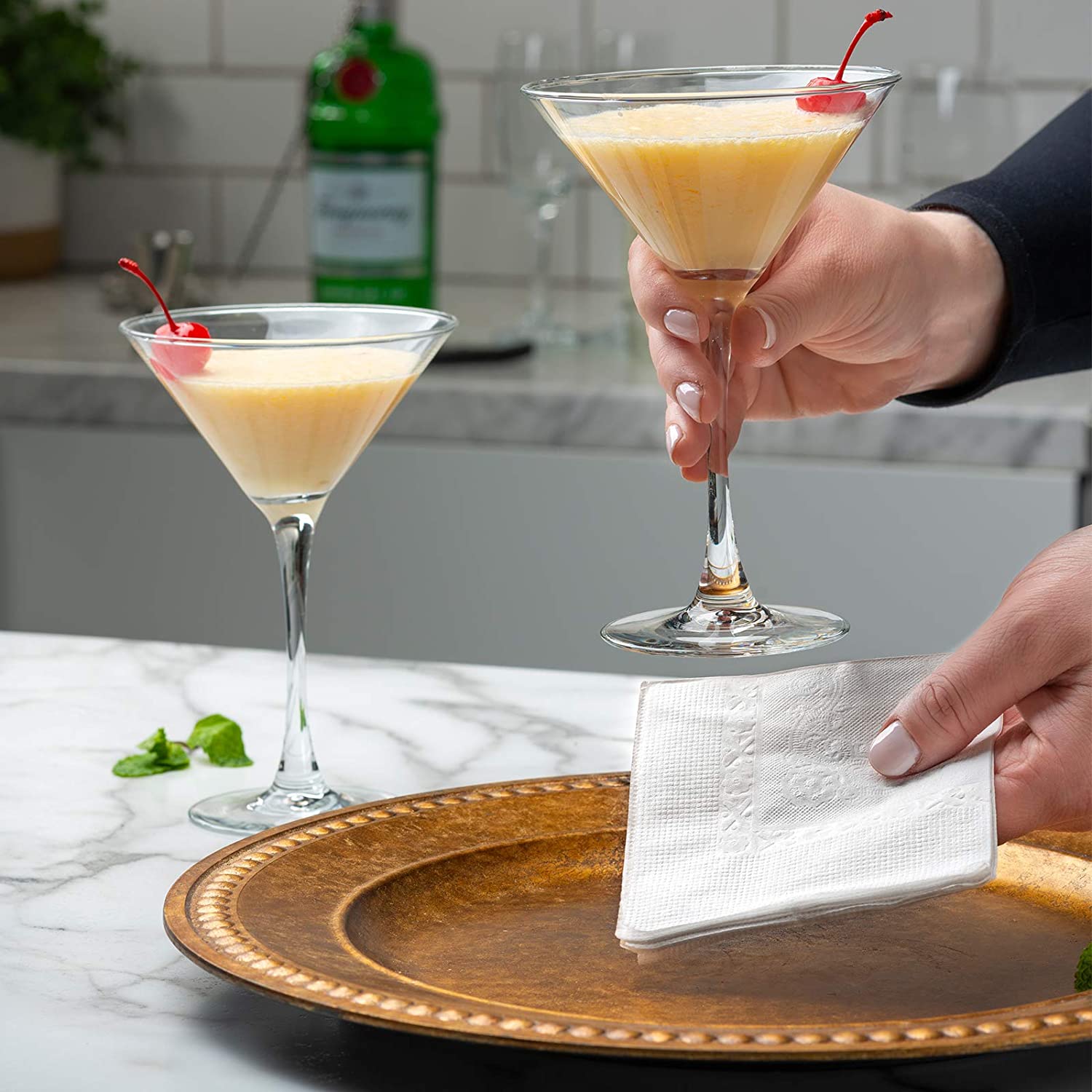 GUSTO White Cocktail Napkins, 500-Pack photo 3