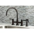 thumbnail image 4 of Kingston Brass KS8275DKLBS Kaiser Bridge Kitchen Faucet with Brass Side Sprayer, Oil Rubbed Bronze, 4 of 7