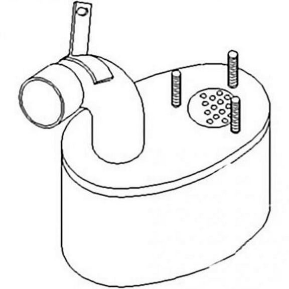Muffler fits Massey Ferguson 3065 3582118M1