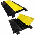thumbnail image 1 of Electriduct CP-RPS-326 3 x 2.6 in. Extreme Rubber Cable Protectors, Yellow & Black, 1 of 1