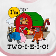 thumbnail image 4 of Inktastic TWO-I-E-I-O Boys or Girls Baby Bib, 4 of 4