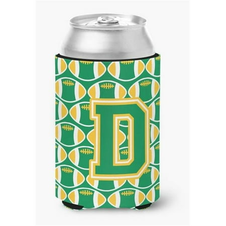 

Letter D Football Green & Gold Can or Bottle Hugger