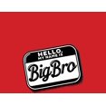 thumbnail image 4 of Big Bro Name Tag Boy's Red Crew Neck Short Sleeve Tee-Medium, 4 of 4