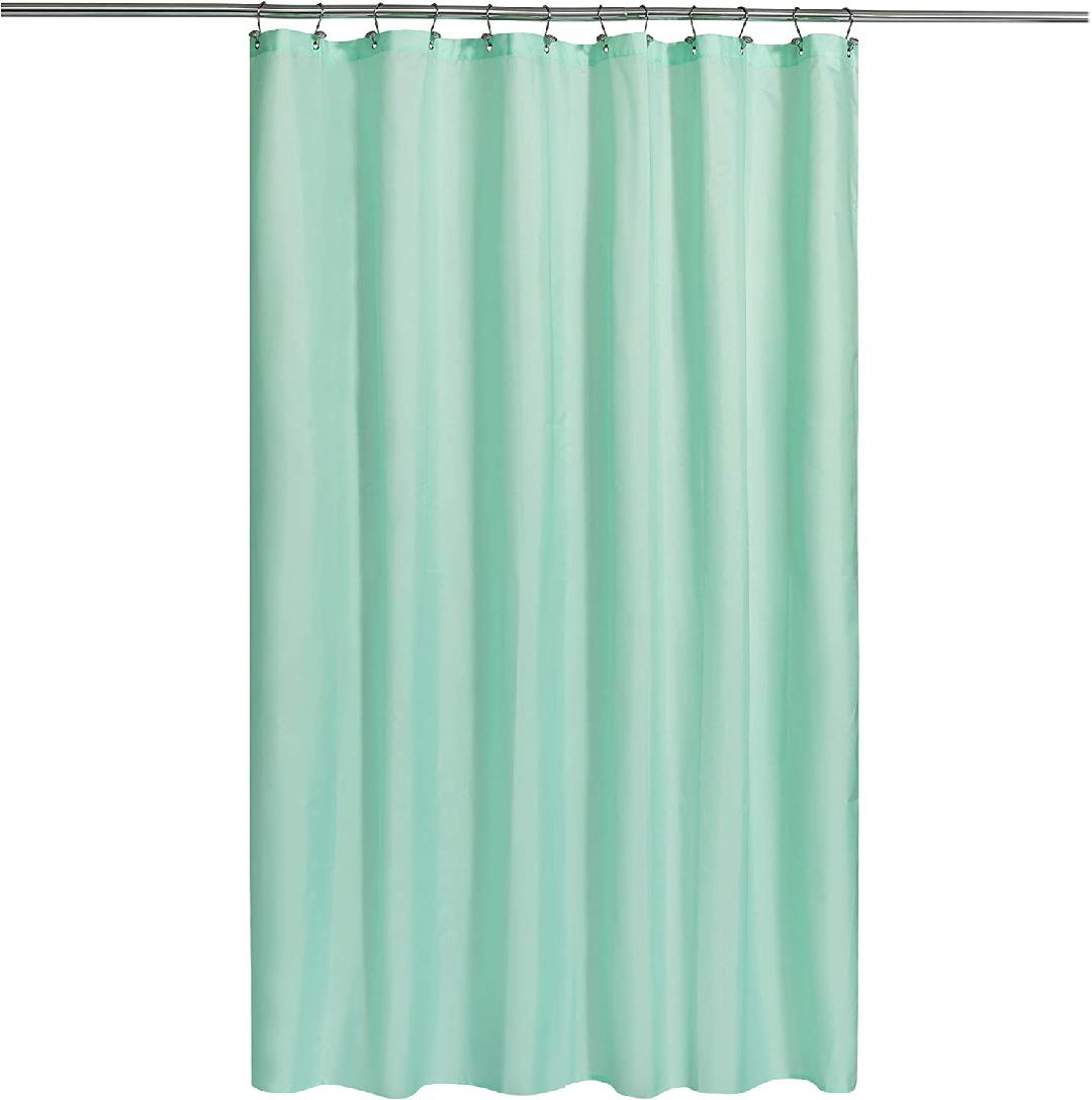 Fabric Shower Curtain or Liner with Hotel Quality, Machine
