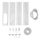 thumbnail image 1 of Portable AC Window Vent Kit Air Conditioner Window Kit Adjustable PVC Window Seal Kit Panels for Horizontal Vertical Window, 1 of 4