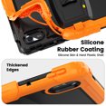 thumbnail image 6 of XYX for Lenovo Tab M11/K11 LTE 2024 Case 11 inch, 3in1 Heavy Duty Shockproof Tablet Case with Stand, Shoulder Strap (TB330FU/TB330XU/TB331FC), Orange, 6 of 7