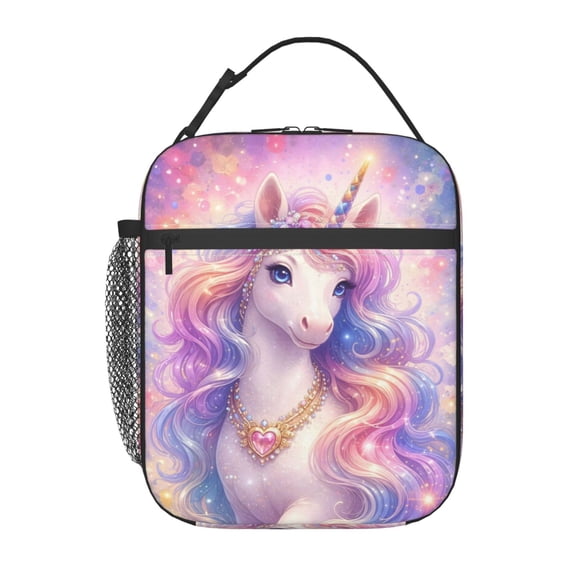 Magical Unicorn Lunch Bag Portable Thermal Lunch Box for Men and Women