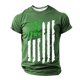 thumbnail image 2 of Tops para hombre, blusas y camisas de manga corta con cuello redondo para hombre, jersey informal con cuello redondo estampado para hombre, pantalones cortos deportivos para fitness, blusa de poliéste, 2 of 4