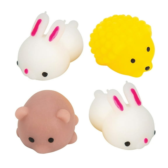 Fun Express Mini Woodland Animal Mochi Squishies - 4 Pieces