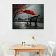 thumbnail image 2 of COMIO  Modern Canvas Painting Wall Art The Picture for Home Decoration Black White and Red Tree Landscape Print On Canvas  Artwork for Wall Decor, 2 of 4
