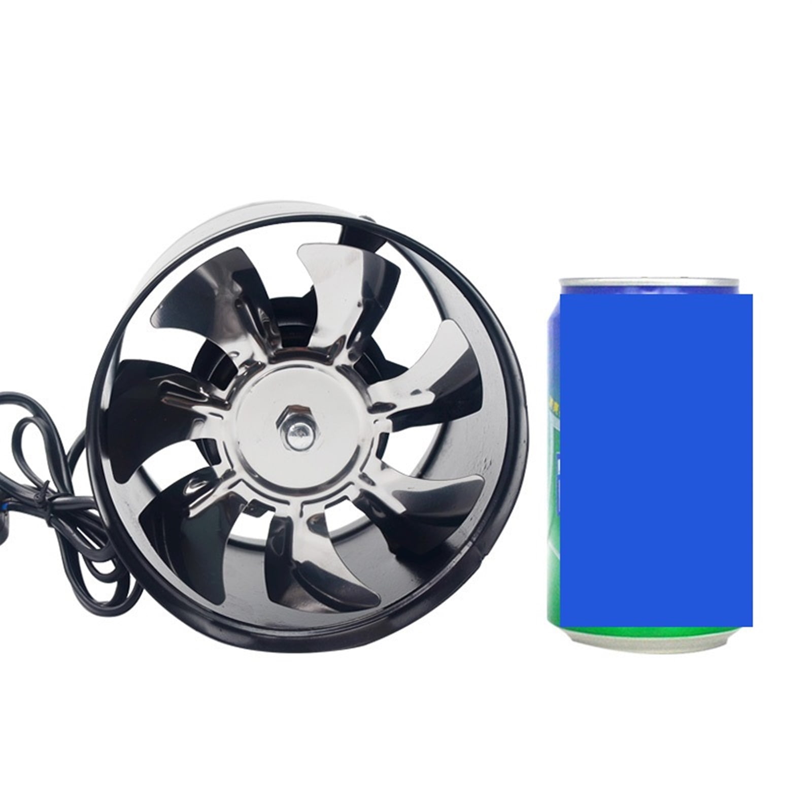 6 Inch Duct Booster Vent Fan Metal Inline Ducting Fan Exhaust Ventilation Duct Fan For Window Bathroom Toilet Kitchen 150-165mm