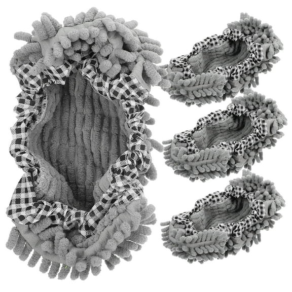 Supvox 2 Pairs Household Mop Socks Home Mop Slippers Elastic Mop Socks Floor Cleaning Supplies