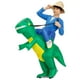 thumbnail image 1 of Disfraz de mascota inflable para niños y adultos, conjunto Unisex de dinosaurio, Tops de animales para fiesta de navidad, 1 of 5