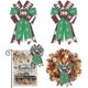 thumbnail image 1 of unique 2Pcs Football Party Bows for Wreaths, Fall Wreath Bows, Super Bowl Bows, Green, 1 of 5