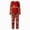 H123-Red, variant on TOWED22 Family Matching Halloween Pajamas Set Pumpkin Print Long Sleeve Sleepwear for Family Holiday Loungewear,M
