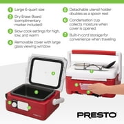 Presto 6-Quart Nomad Traveling Slow Cooker, 06011 Red